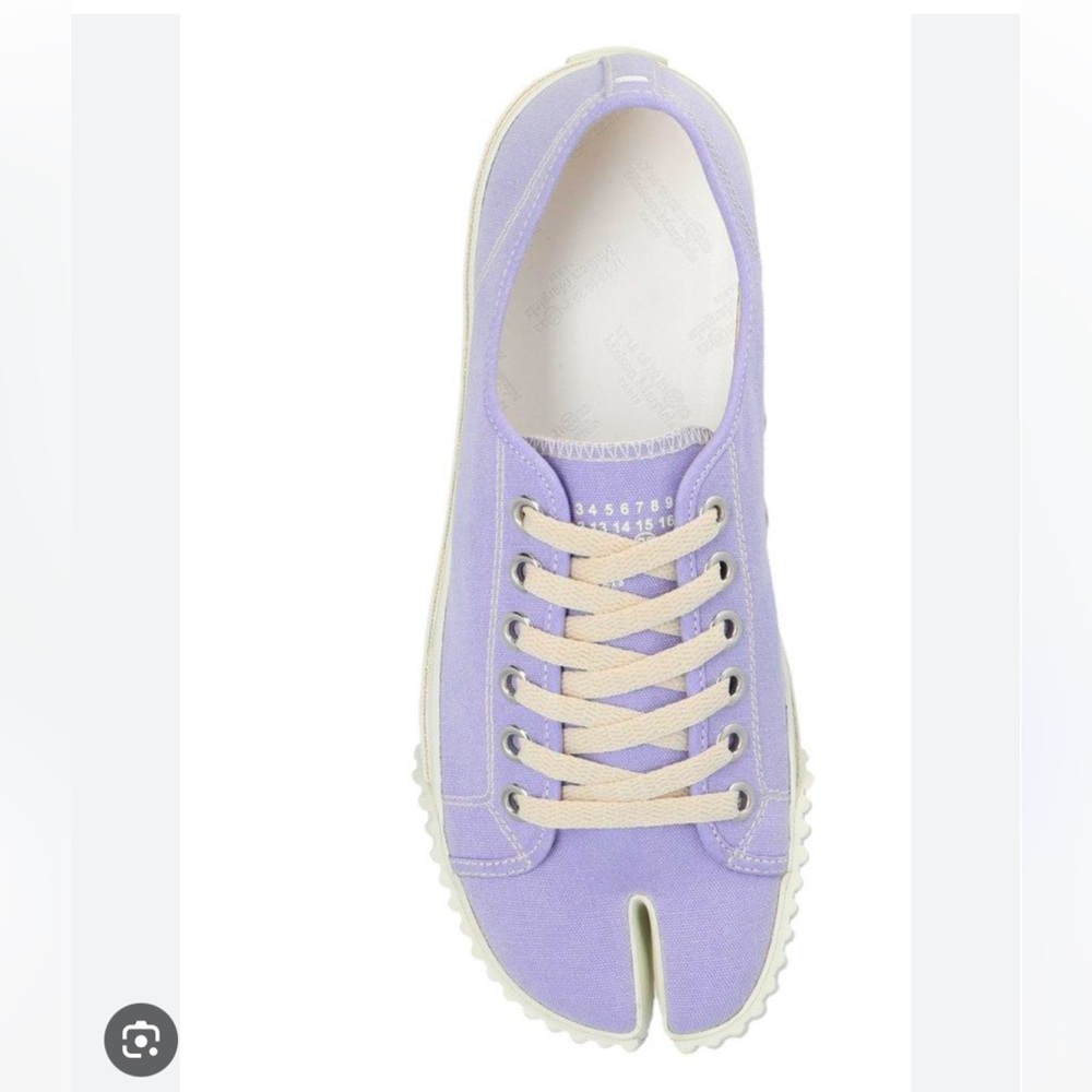 Purple Margiela Canvas Tabi Sneaker